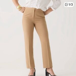 J crew Kate straight leg pants heather saddle four season stretch